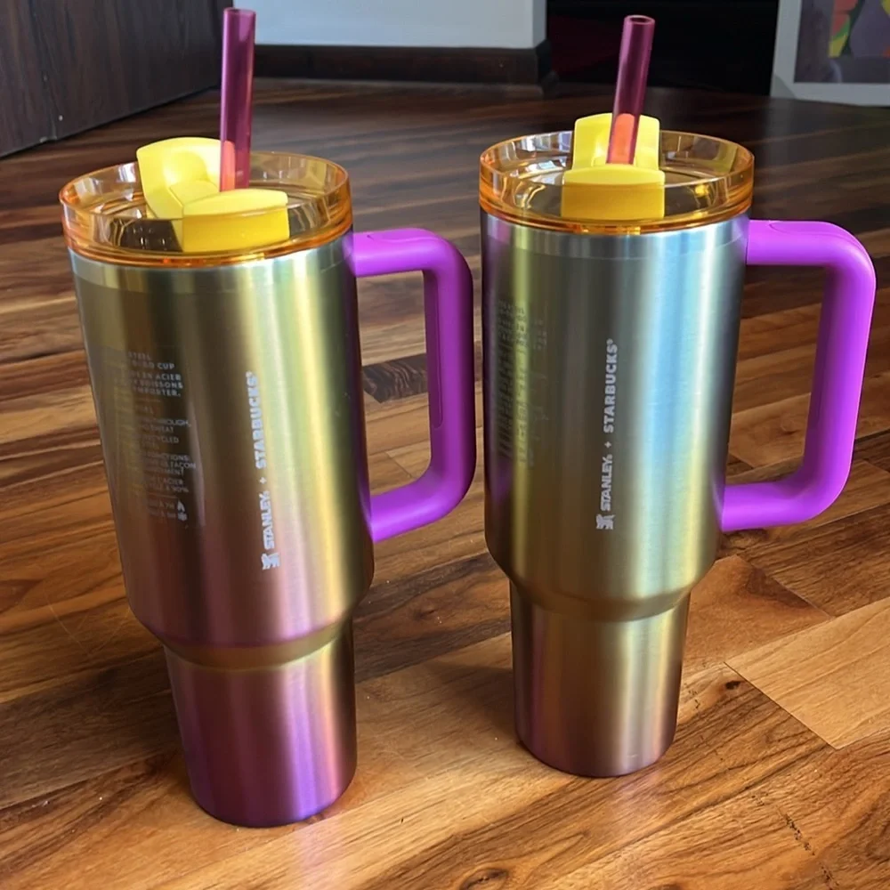 Summer Starbucks Stanley Tumbler 40 oz.🌸 NEW - Picture 10 of 10